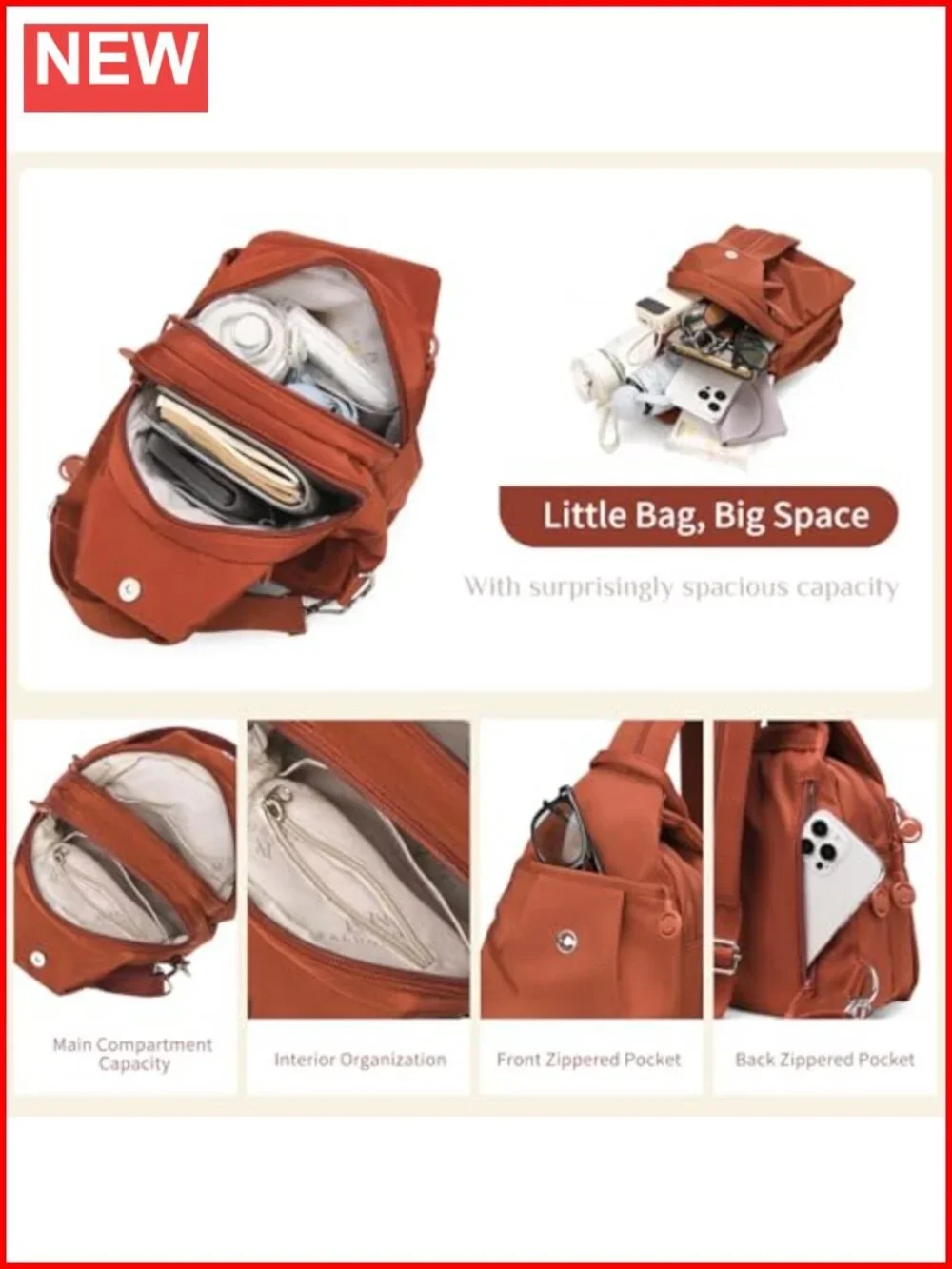 3-in-1 Convertible Anti Theft Travel Tote Backpack Purse for Women Water